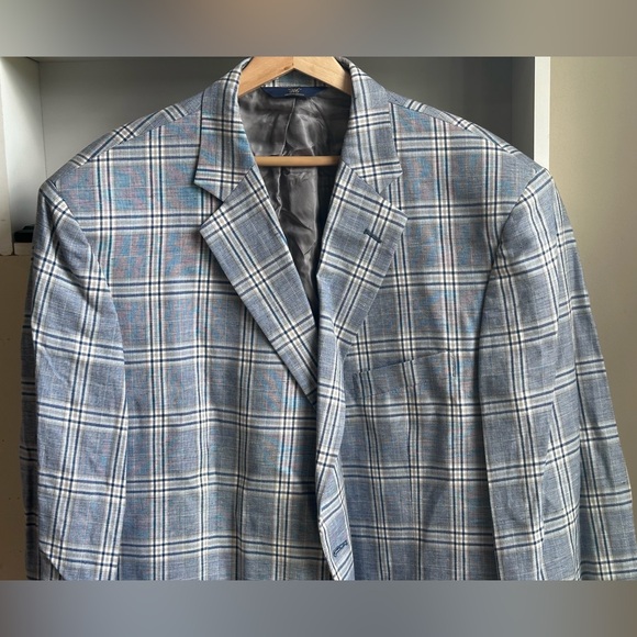 NWOT Brooks Brothers 346 Multi Color Plaid Men’s Sports Coat Blazer Size 48R - Picture 6 of 12